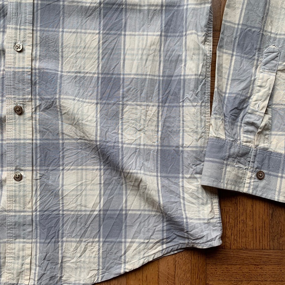 Men's Gap Light Blue & Tan Button Down Shirt, M - Picture 4 of 4